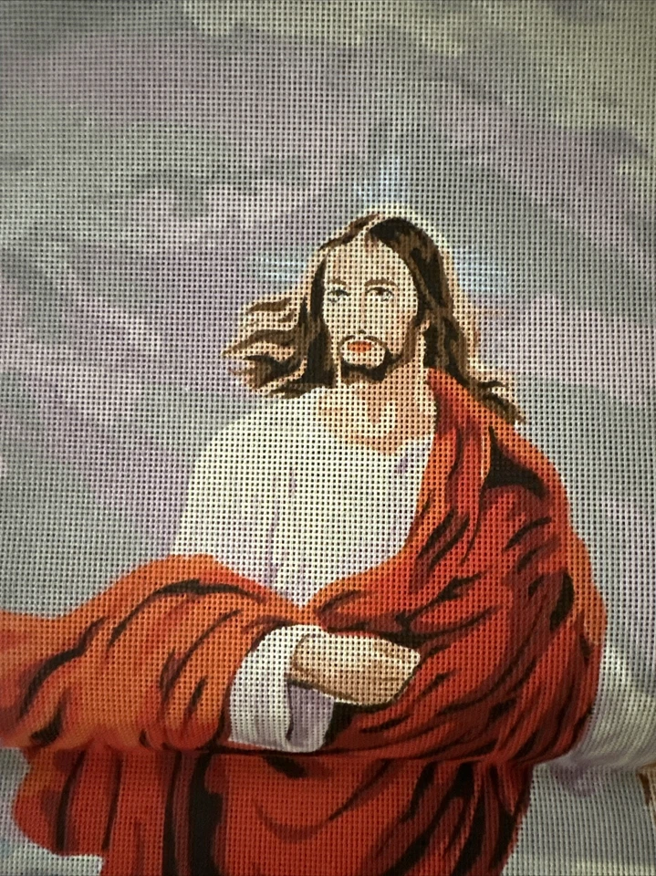 Printed needlepoint Jesus Walking On Water Canvas Only 45x60 Cm Temeljkovic - Image 2 of 4