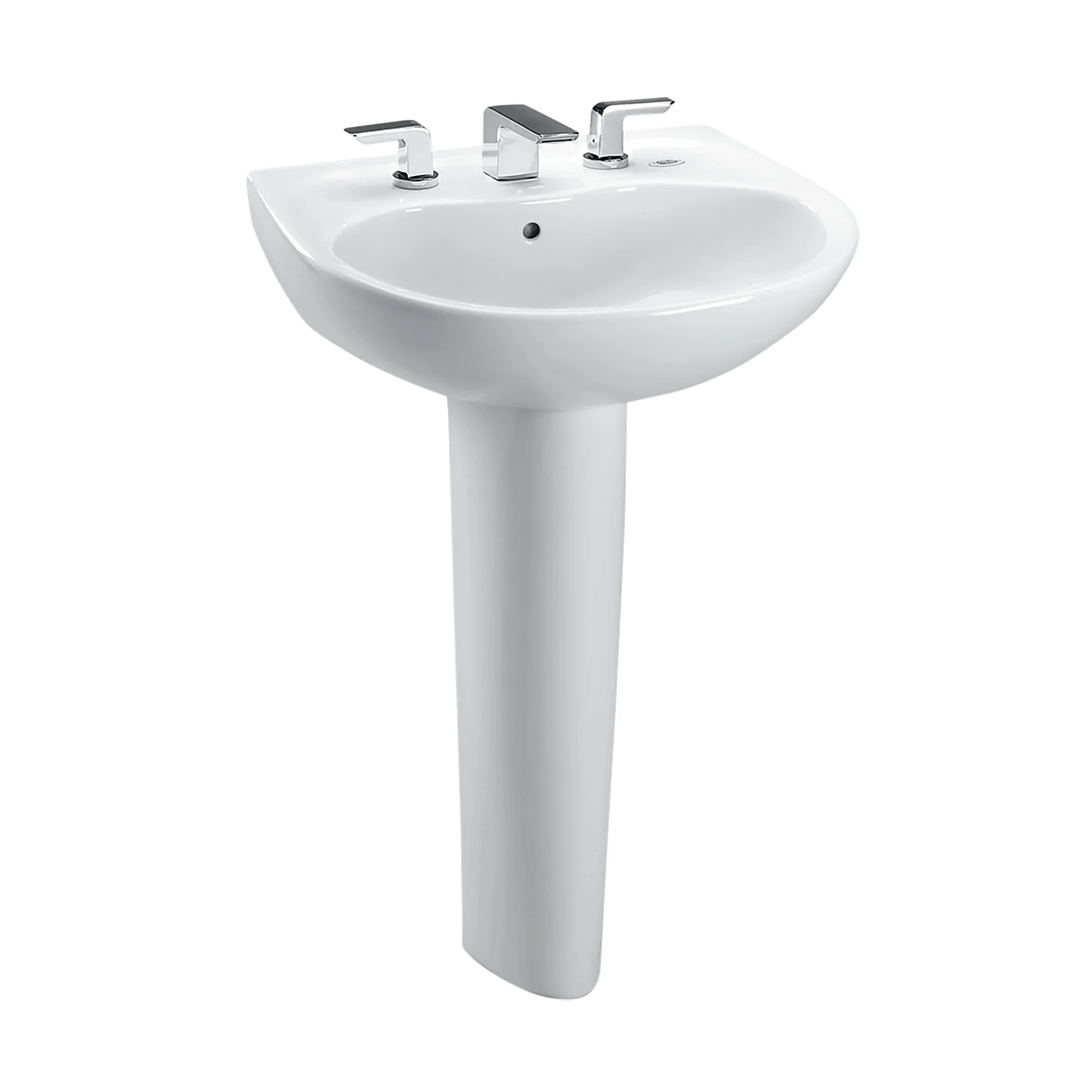 Toto Prominence Oval Basin Pedestal Sink With CEFIONTECT For 4
