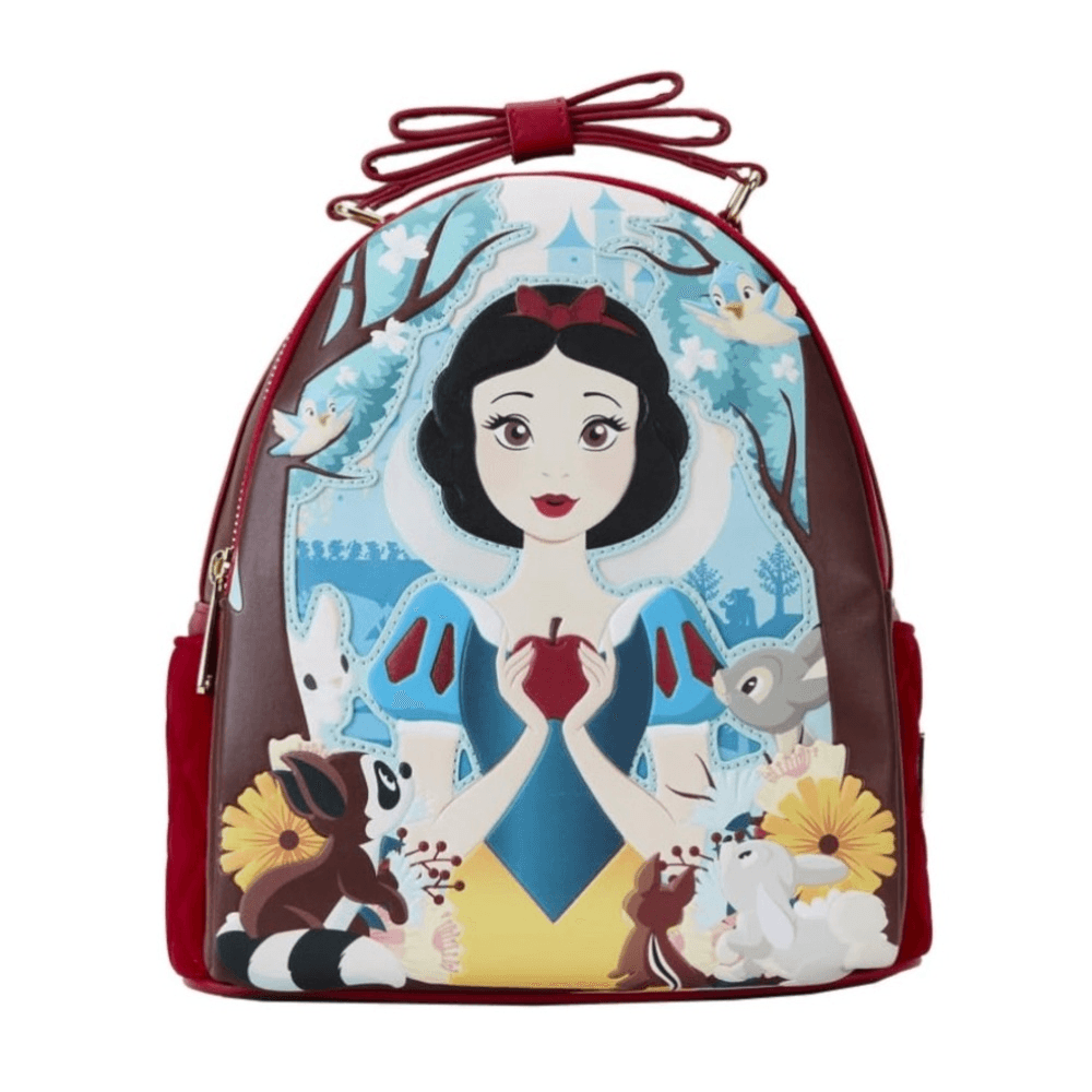 fancyqube mini floral print backpack Loungefly Cream & Red Floral Mini Backpack