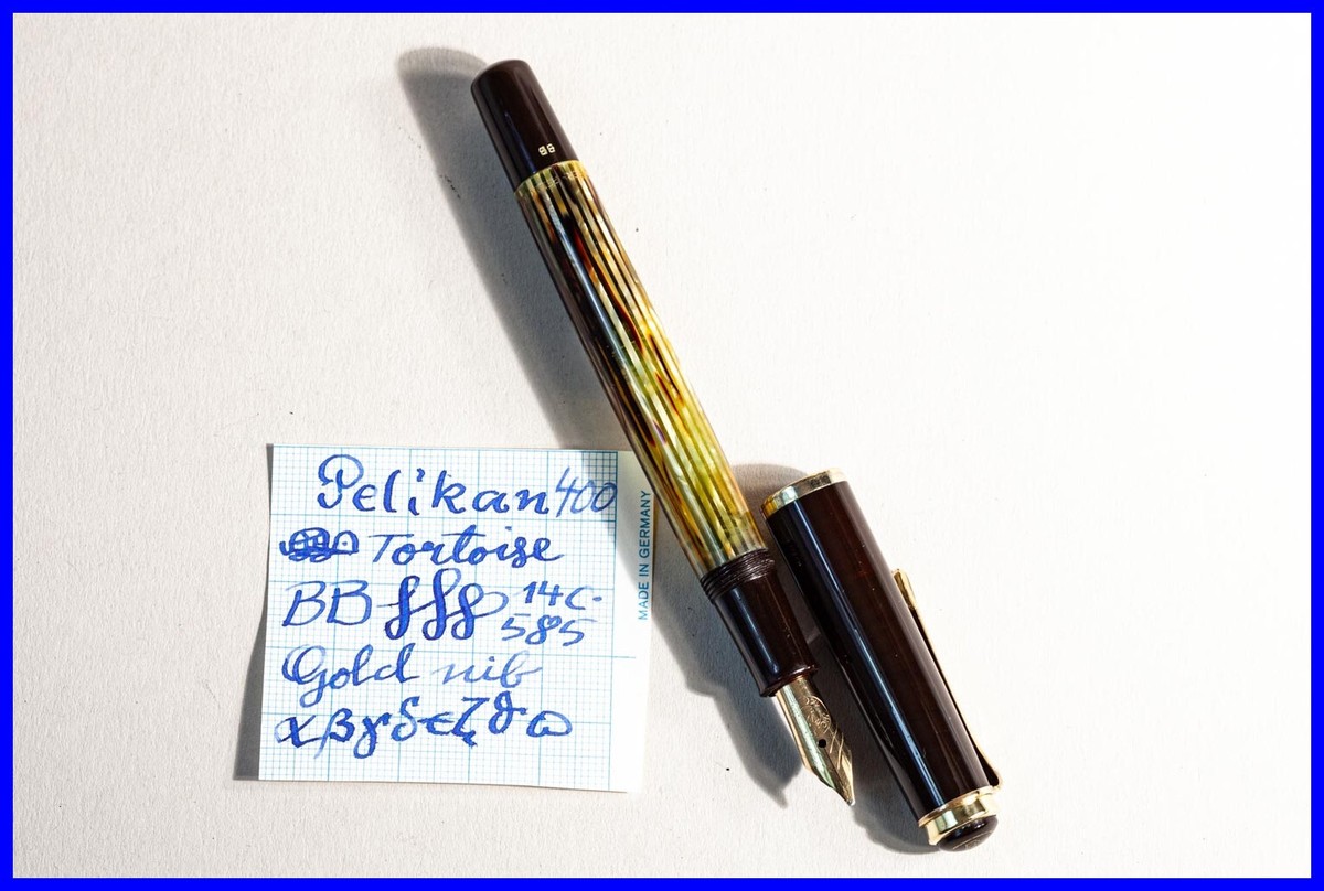 Vintage 1950s Pelikan 400 in Tortoiseshell Brown & Gold with BB