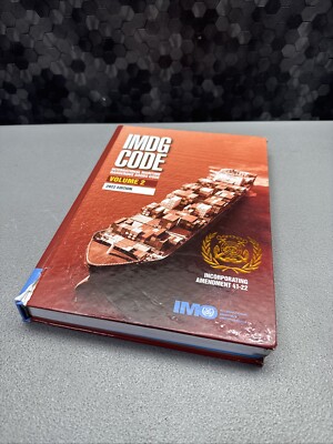 IMDG Code Vol 2 International Maritime Dangerous Goods Code 2022 Edition