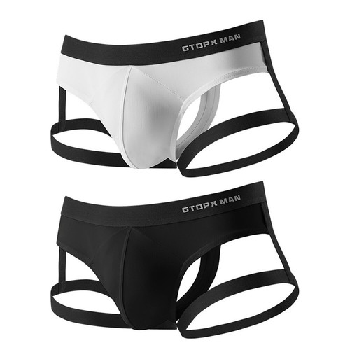 Kaer String Hoe Jockstrap Push Up Slip Sous-Vêteent Doux Taille