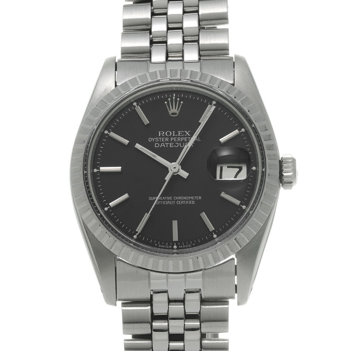 Rolex Datejust 1603 44S Middle Case Seems To Have Been Replaced Black Wristwatch
