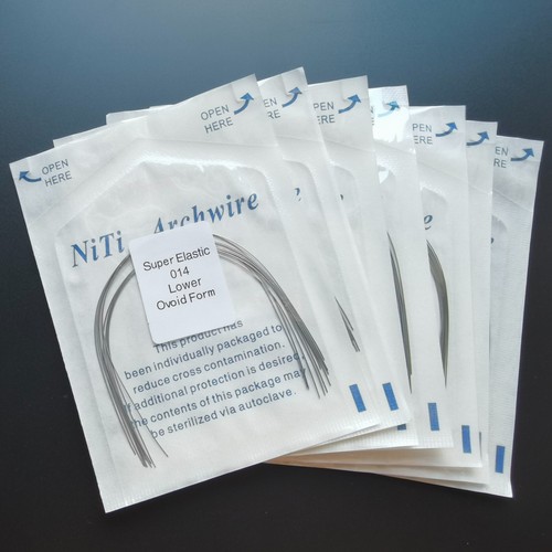 10 Packs Super Elastic Round NiTi Orthodontic Archwire Oval Braces Dental Lab - Picture 2 of 9