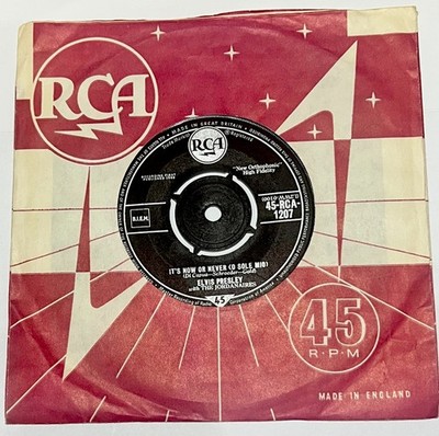 Elvis Presley  It s Now Or Never  Make Me Know it 1960 UK 7  45-RCA 1207 Ex