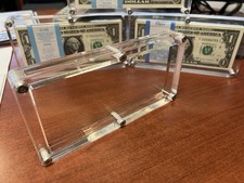 BEST QUALITY  Acrylic 100 Bank Note BEP Currency Display  Case Money Holder