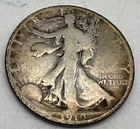 1919 50C Walking Liberty Half Dollar- Circulated- S (No Mint Mark)