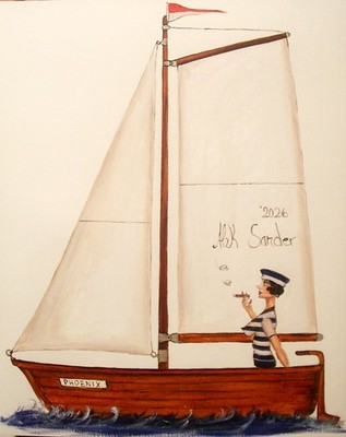 Manufaktur Alek Sander naive Madame Dior  Goldene 20er Jahre Babylon Segelboot
