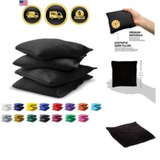 Cornhole Bean Bags Set of 4-16 Colors Available - Regulation All Weather, Mix...