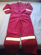 Coverall Red Wenaas ANTIFLAME Halliburton Insulated Thermal Liner 7.5 Oz Size...