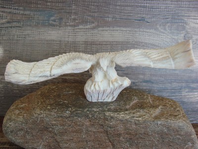 Indianer Zuni Indianer handgeschnitzt Geweih Adler Fetisch - Malie