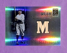 BABE RUTH 2002 Topps Tribute Milestone Materials GAME USED BAT MIM-BR