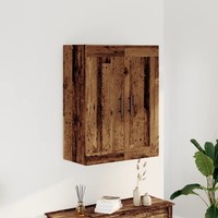Wandschrank Altholz-Optik 69,5X34X90 Cm Holzwerkstoff FüR Wohnzimmer