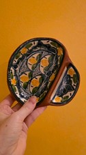 Portuguese Handpainted Pottery Olive Dish