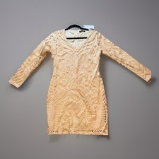 New Sheilay Dress Size (L) Medium Lace Fully Lined Minidress 