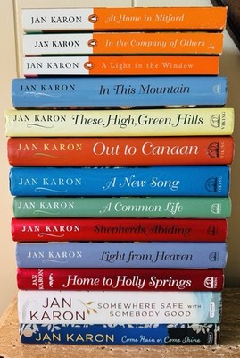 Jan Karon The Mitford Series Set Lot of 13 mostly HC/DJ, Inspirational Fiction