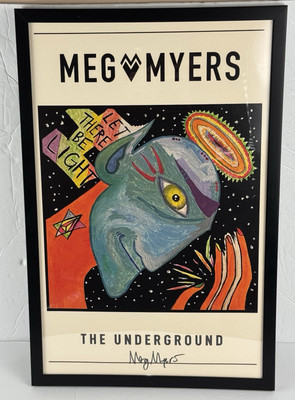 Meg Myers - Autographed - The Underground Let There Be Light - Framed Poster