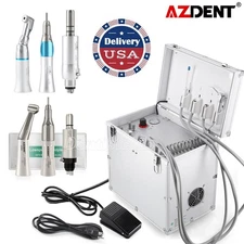 Portable Dental Delivery Suction System Unit Air Compressor/Low  Speed Handpiece