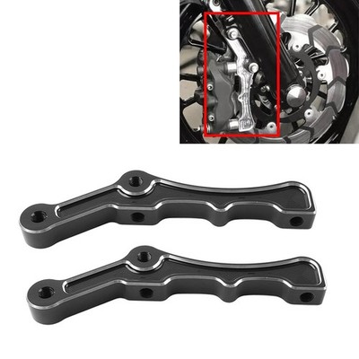 1Pair CNC Radial Front Brake Caliper Mount Bracket 108mm For Harley Softail Dyna