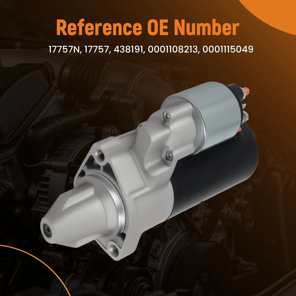 1.7KW Starter Motor for Mercedes-Benz E430 ML430 ML500 1998-2007 17757N - Image 2 of 4