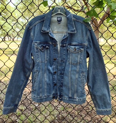 GAP Flex NWT Mens M Trucker Style Denim Jean Jacket