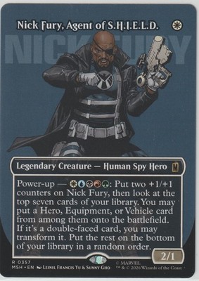 MTG - Marvel Super Heroes - Nick Fury, Agent of S.H.I.E.L.D. *Borderless Logo*