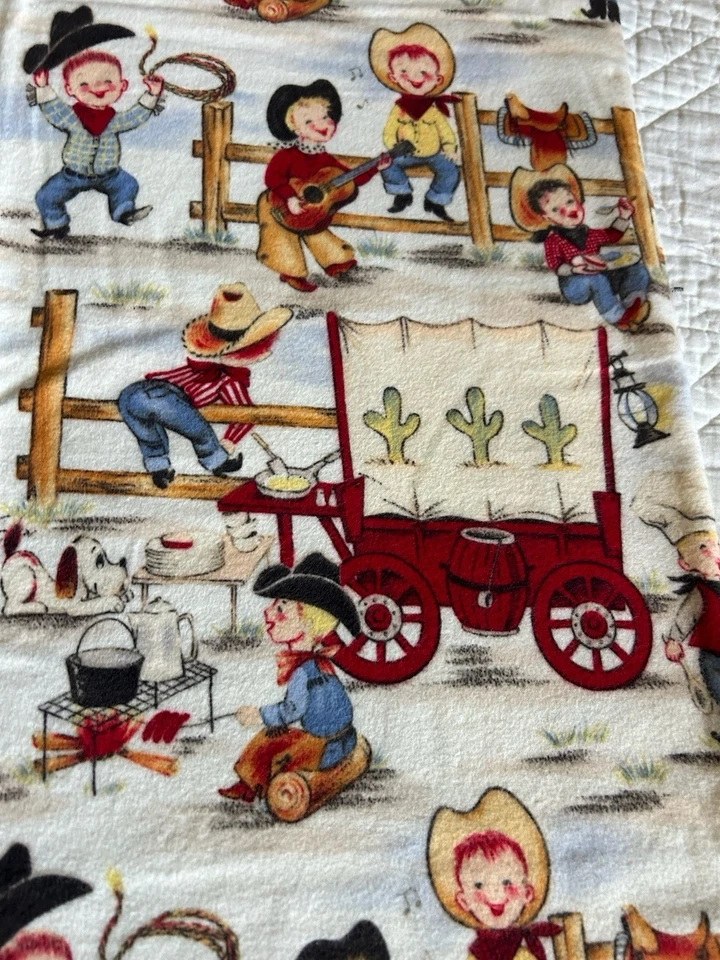 LIL COWPOKES Cotton Quilting Fabric ~1.25yards Michael Miller Cowboys - Image 3 of 4