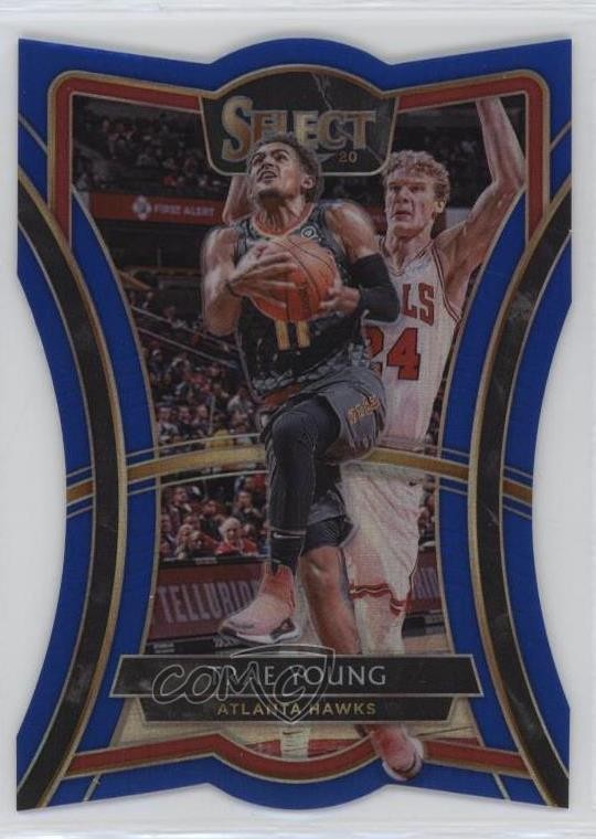 2019-20 Panini Select Premier Level Blue Prizm 42/249 Trae Young #149 14cm