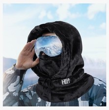 Ski Mask for Women Balaclava Women Men Windproof Thermal Hood One Size Black
