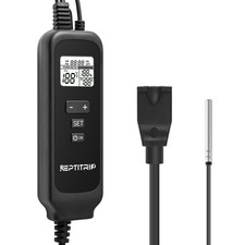 New Reptile Dimming Thermostat Adjustable Day and Night Temperature, Thermostat