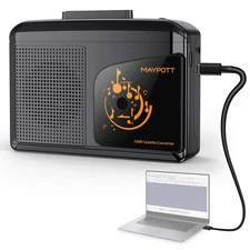 Cassette Player Portable Converter Recorder Convert Tapes to Digital MP3