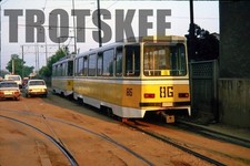 35mm Slide ROMANIA Timisoara Tram Strassenbahn 86 1996 Original Romanian