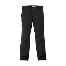 Carhartt Moto Motorcycle Motorbike Work Trouser Stretch Duck Double Front Black