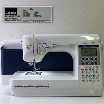 JUKI HZL-F300JP Computerized Sewing Machine Box Feed Power Tested Only As-Is