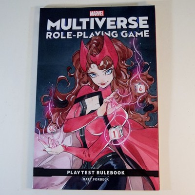 Marvel Multiverse Role-Playing Game RPG Playtest Rulebook (Scarlet Witch Cover)