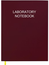 Lab Notebook/Laboratory Notebook - .25" Grid Format , Laboratory Red