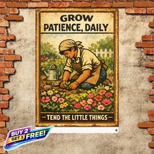 You Dont Stop Gardening When You Grow Old 8x12 Metal Tin Sign Outdoor