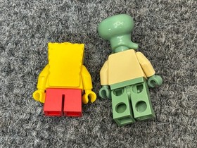 Lot of 2 Lego Minifigures SpongeBob Bikini Bottom Undersea Party Squidward