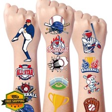 Gameza Baseball Temporary Tattoos 200 Party Favors Stickers