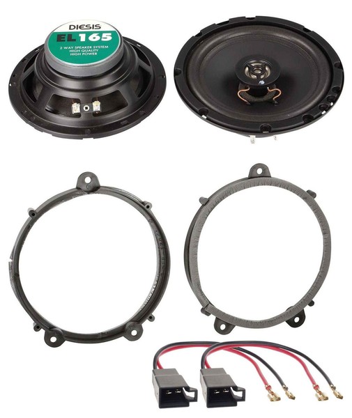 ACV 16,5Cm 100Watt 2-Wege Lautsprecher FüR Renault Twingo Ab 07 FronttüR Auto Bo-image