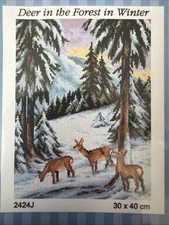 Orchidea Printed needlepoint tapestry Canvas Only  30x40 cm