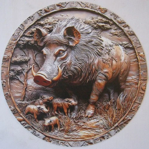 ALUMINIUM PLATE IN 2D BOAR - Ref.39a