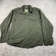 Rothco Military Shirt Mens Small Regular Utility Epaulets Pockets Army Uniform
