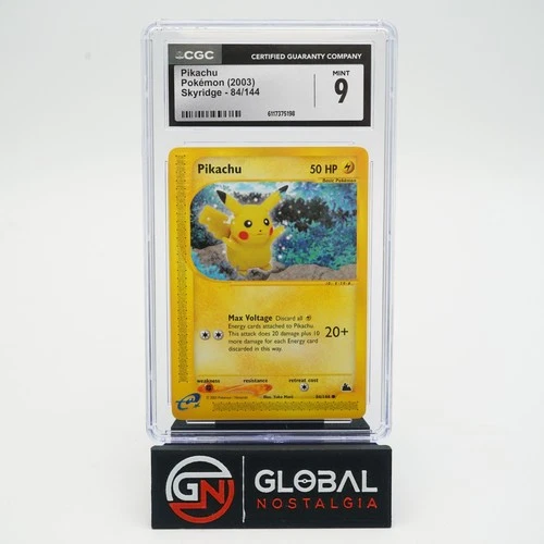 Pikachu #84 Skyridge Pokemon 2003 POP 75 CGC 9