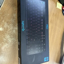 Logitech - G PRO TKL Wired Mechanical GX Blue Clicky Switch Gaming Keyboard