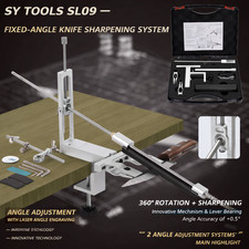 Professional Fixed Angle Apex Knife Sharpener Kitchen Tool Diamond Stones System