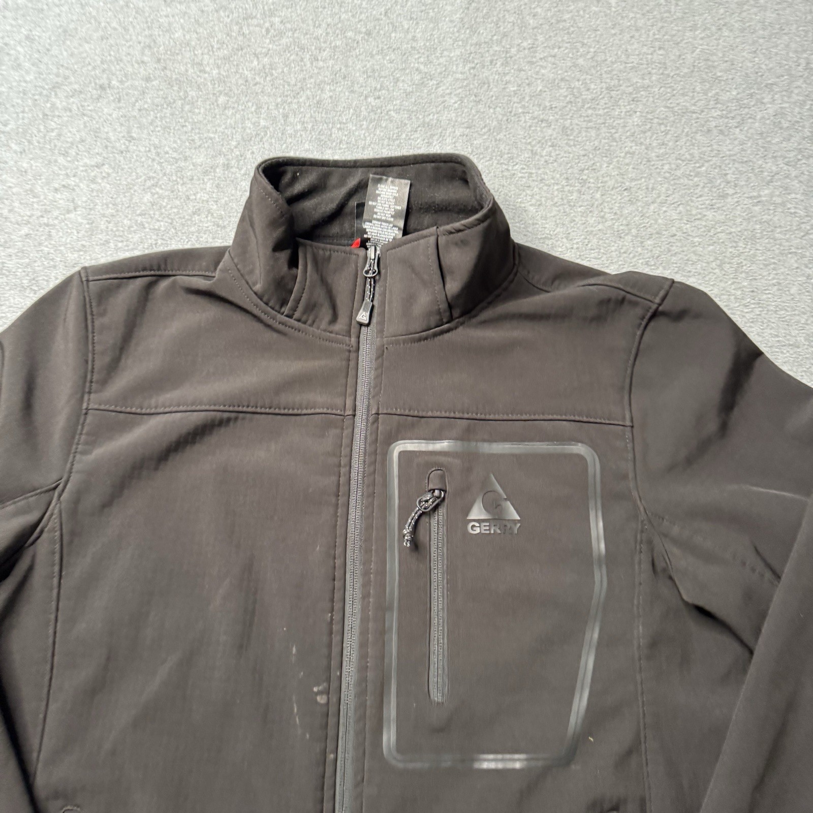 Gerry Jacket Mens Medium Black Softshell Microgri… - image 4