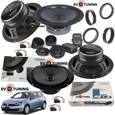 Set 6 Lautsprecher Audison APK 165 + APX165 für VW Golf VI 2008-2012 6,5''