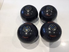 Henselite Classic Lawn Bowls x 4 - Size 4 Medium