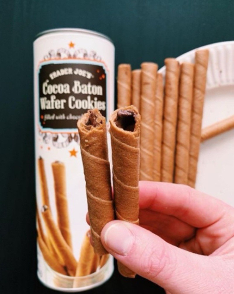 Trader Joe's Cocoa Batons Chocolate Cream Wafers Cookie 5 oz 2 XPack